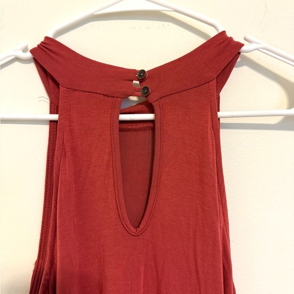 2/$30 Good Luck Gen - Rust Cold Shoulder Long Sleeve Dress - Picture 10 of 11